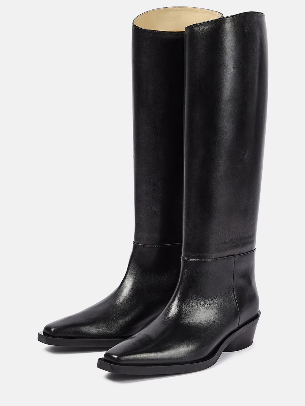 Proenza Schouler • Bronco Knee High Boots black leather riding tall heeled